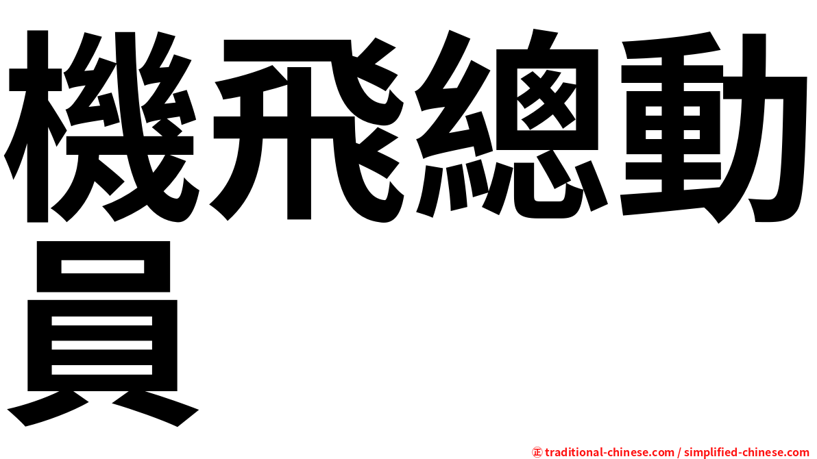 機飛總動員　　